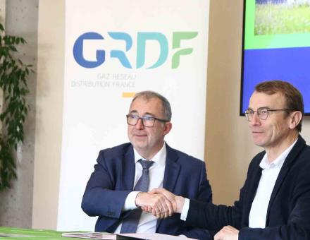 M. Frédéric Martin, Directeur Général Adjoint de GRDF et M. Philippe Choquet, Directeur Général d'UniLaSalle