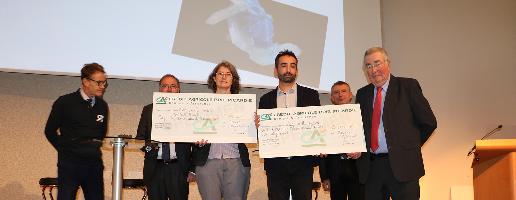 25 000 € remis par le Crédit Agricole Brie-Picardie au Musée Virtuel ...