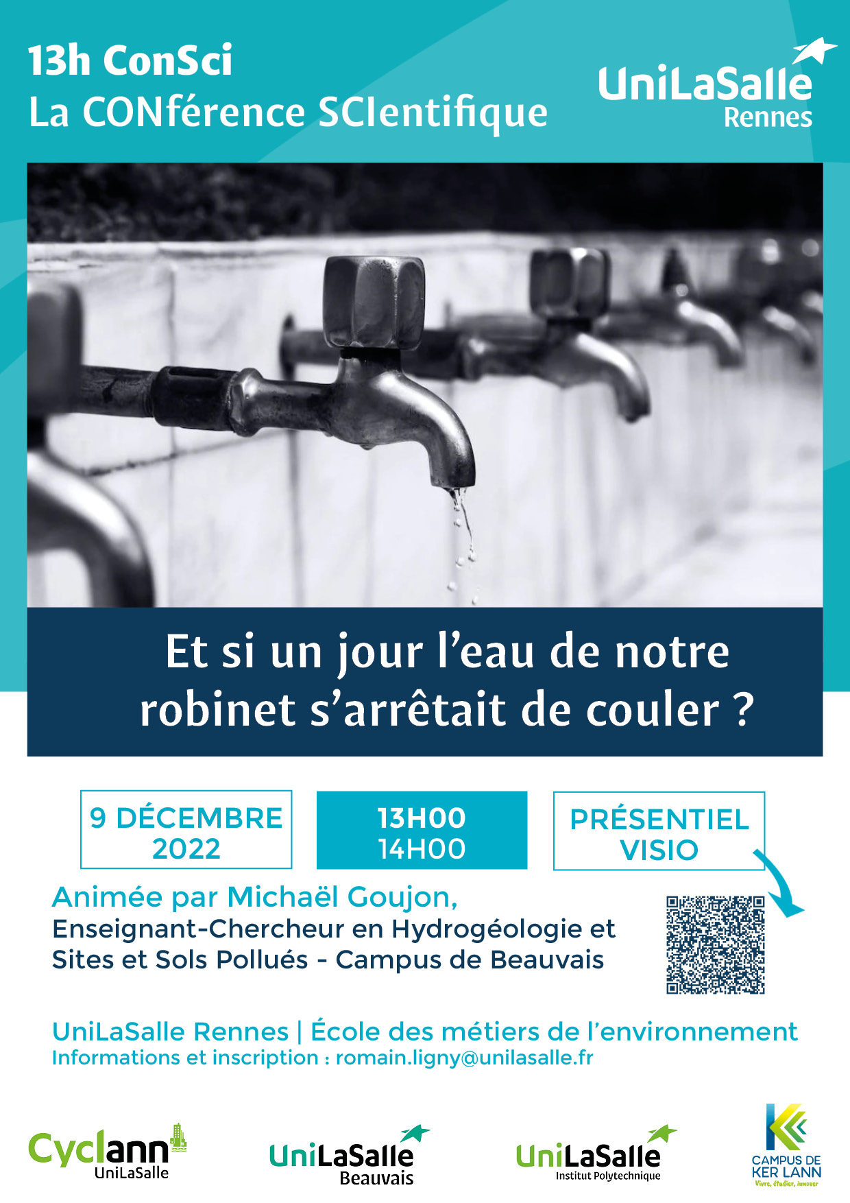 Affiche 13h ConSci eau 2022