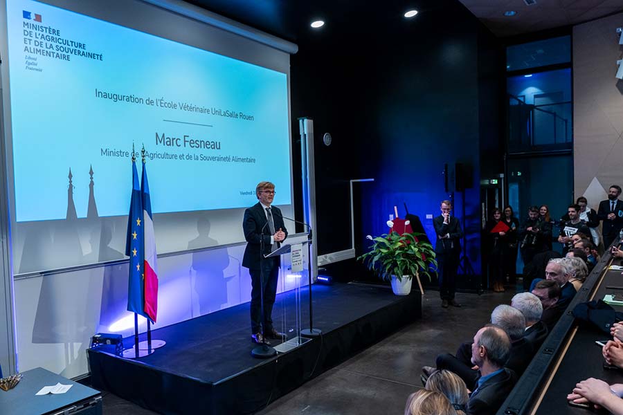 Discours de Marc Fesneau lors de l'inauguration de l'école vétérinaire d'UniLaSalle Rouen