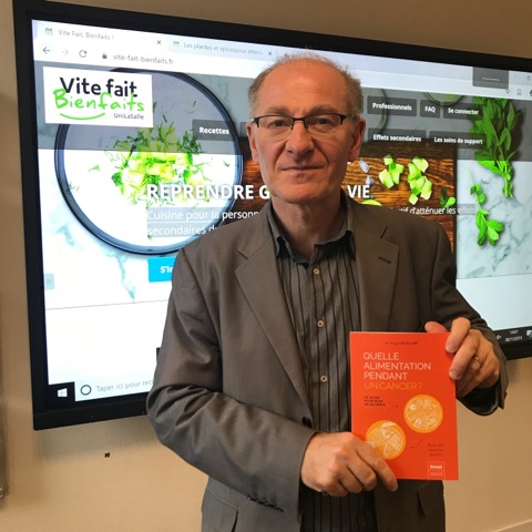 Philippe Pouillart, enseignant-chercheur à UniLaSalle, auteur du livre primé "Quelle alimentation pendant un cancer ?"